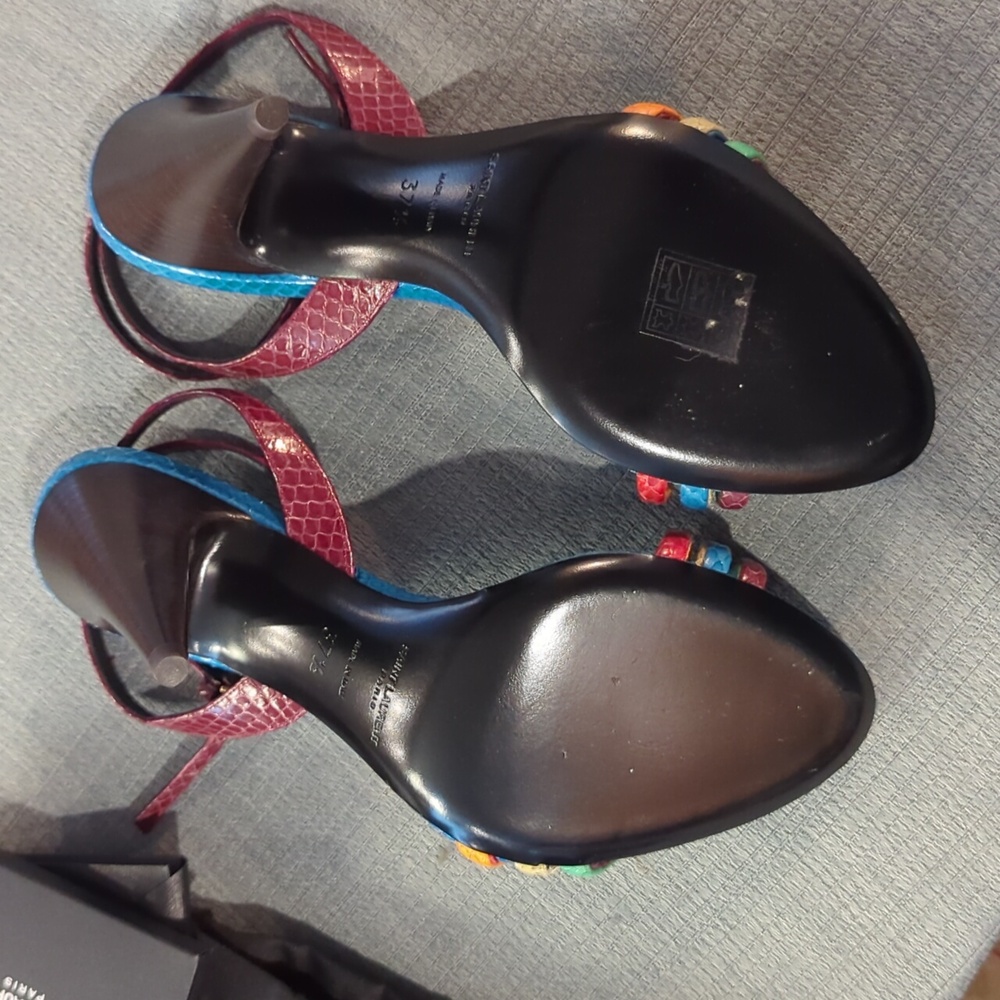 NWOB Saint Laurent heeled sandals - Picture 3 of 6